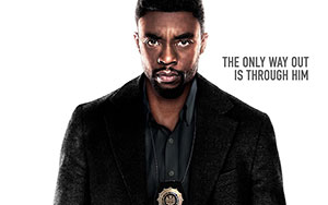 Chadwick Boseman as Andre Davis in the poster of Hollywood film `21 Bridges`